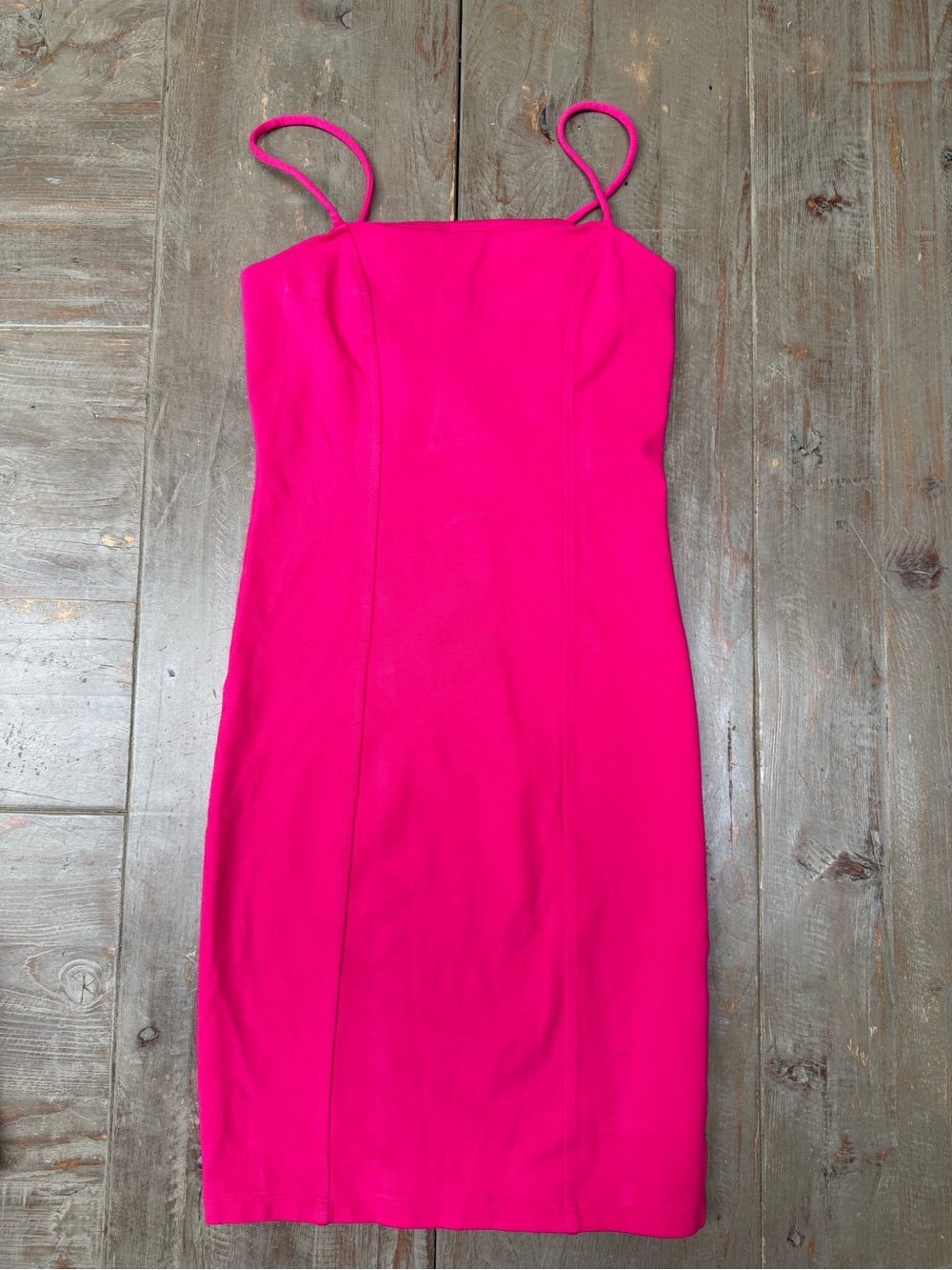 Hot Pink Stretchy Mini Dress